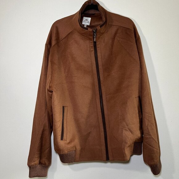 Peter Millar Men's Full Zip Bomber Wool Jacket Size XXL - Note all minor flaws - Picture 1 of 14
